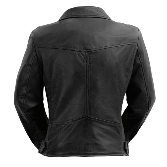 Chloe Womens Fashion Leather Jacket - Picture 5 of 6